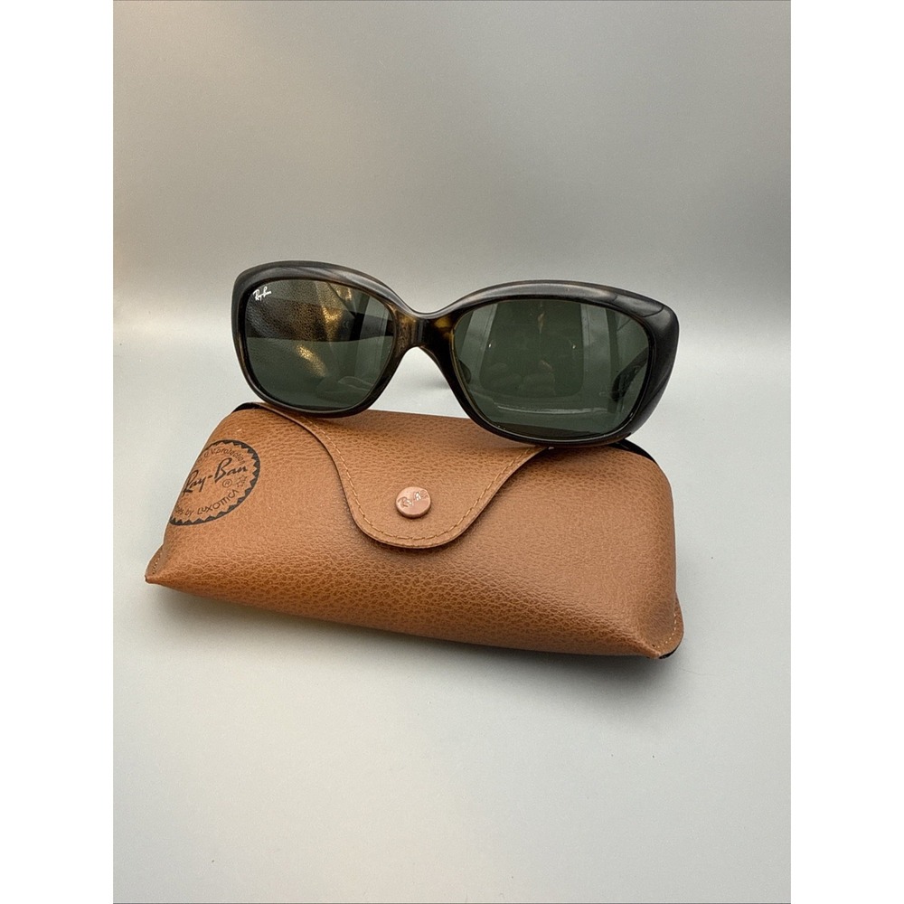 Authentic Ray Ban "Jackie Ohh" RB4101 Rich Havana Brown/Green Polarized & Case